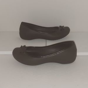 Crocs "Lily" Ballet Slip-on Flat, Black, US W7